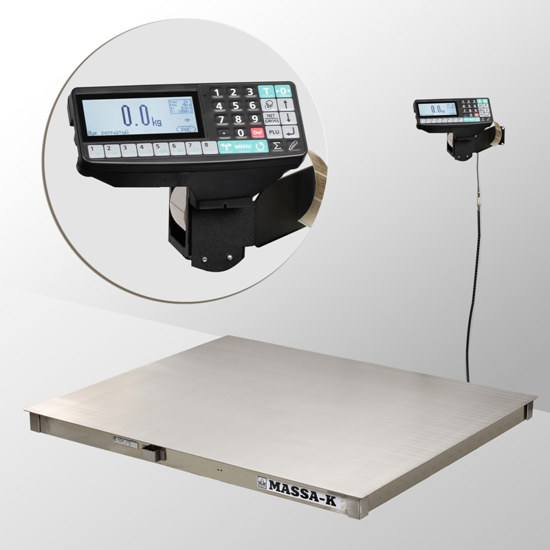 Весы платформенные с печатью этикеток 4D-PM.S-15/12-1000-RP